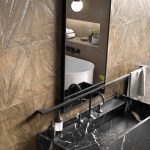 KERABEN - KRB062- CERÁMICA (40X120) PARED CHROME ART COBRE - 1.44m2-3U (MATE - DECORATIVO).